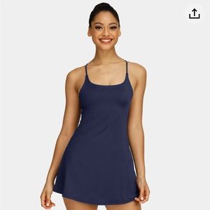 Everyday Activity Dress with Built in Shorts and Sports Bra in Navy - Size M